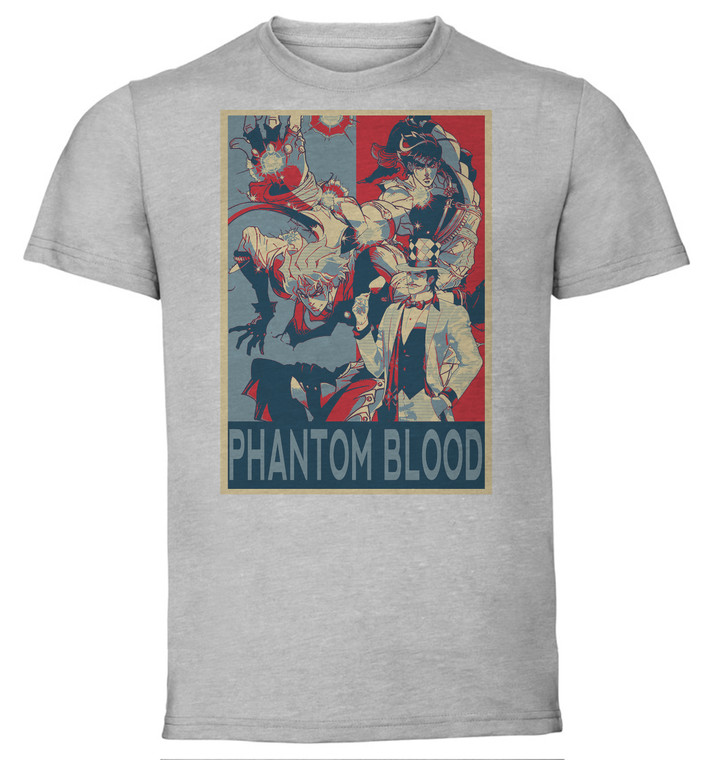 T-Shirt Unisex - Grey - Propaganda - Jojo's Bizarre Adventure - Phantom Blood - Characters