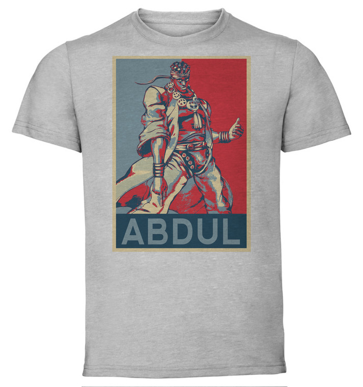 T-Shirt Unisex - Grey - Propaganda - Jojo's Bizarre Adventure - Stardust Crusaders - Muhammed Abdul