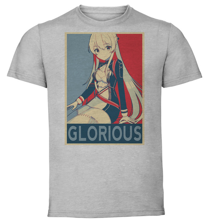 T-Shirt Unisex - Grey - Propaganda - Azur Lane Glorious
