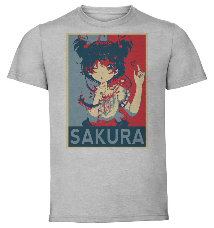 T-Shirt Unisex - Grey - Propaganda - Card Captor Sakura Sakura Kinomoto variant 4