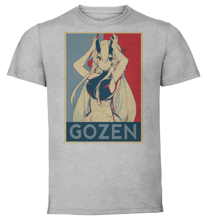 T-Shirt Unisex - Grey - Propaganda - Fate Grand Order Tomoe Gozen variant