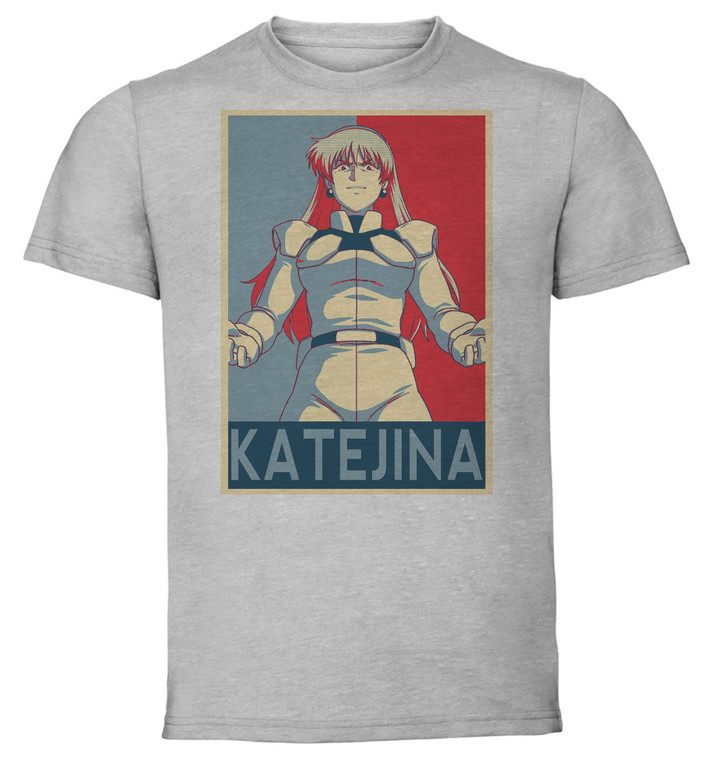 T-Shirt Unisex - Grey - Propaganda - Gundam Victory Katejina Loos