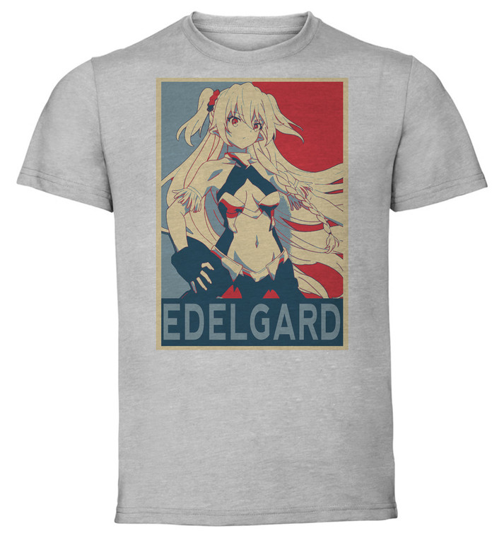 T-Shirt Unisex - Grey - Propaganda - How not to summon a demon Lord - Isekaimaou - Edelgard