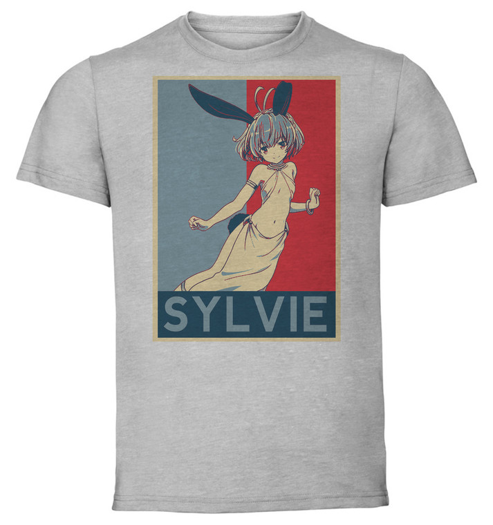 T-Shirt Unisex - Grey - Propaganda - How Not to Summon a Demon Lord - Isekaimaou - Sylvie