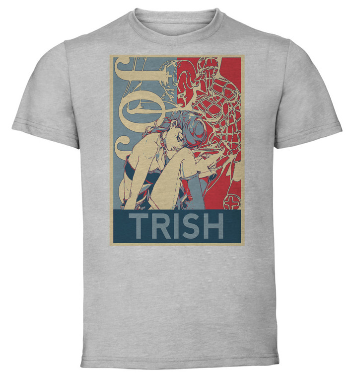 T-Shirt Unisex - Grey - Propaganda - Jojo's Bizarre Adventure - Vento Aureo - Trish
