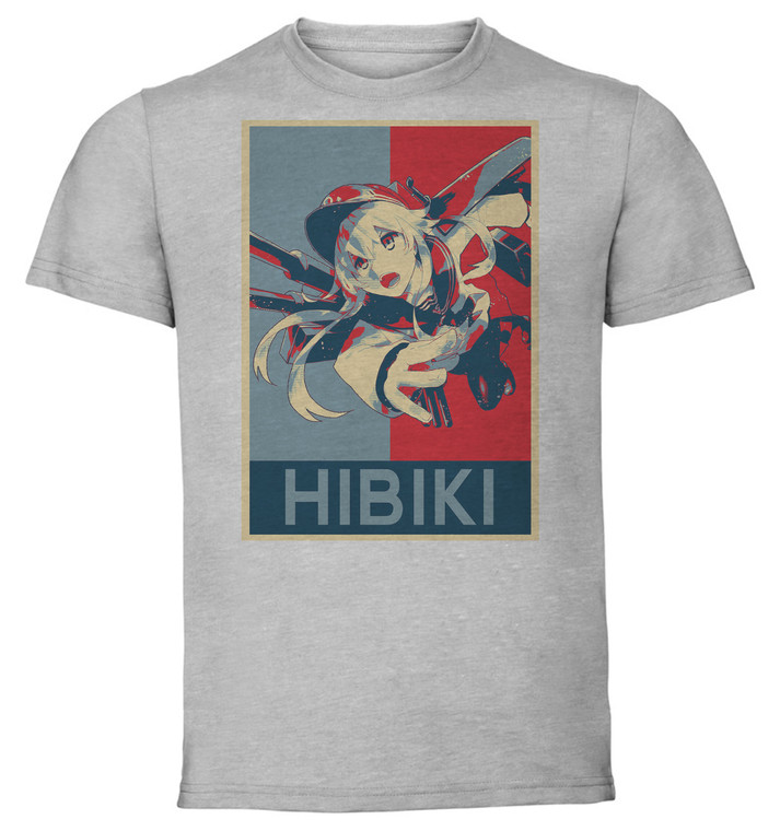 T-Shirt Unisex - Grey - Propaganda - Kantai Collection Kancolle - Hibiki