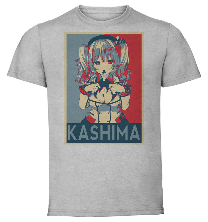 T-Shirt Unisex - Grey - Propaganda - Kantai Collection Kancolle - Kashima