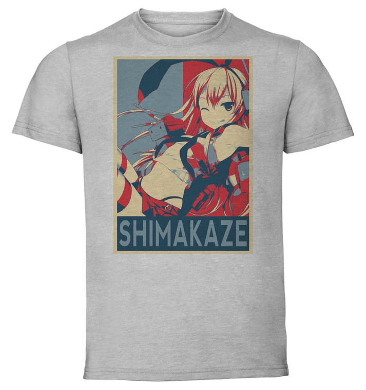 T-Shirt Unisex - Grey - Propaganda - Kantai Collection Kancolle - Shimakaze variant