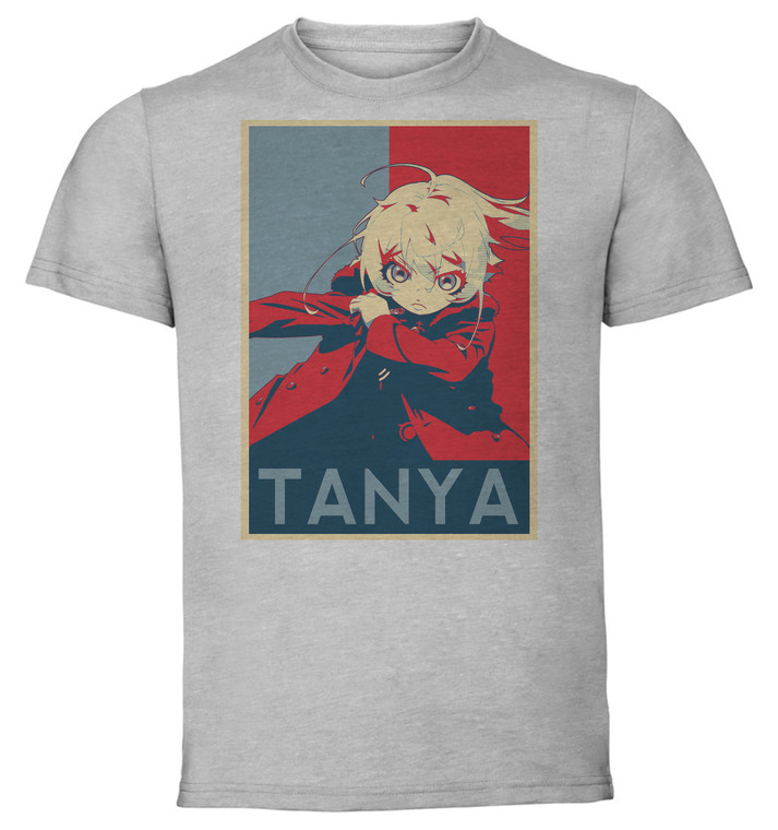 T-Shirt Unisex - Grey - Propaganda - Saga of Tanya the evil - Tanya variant 2