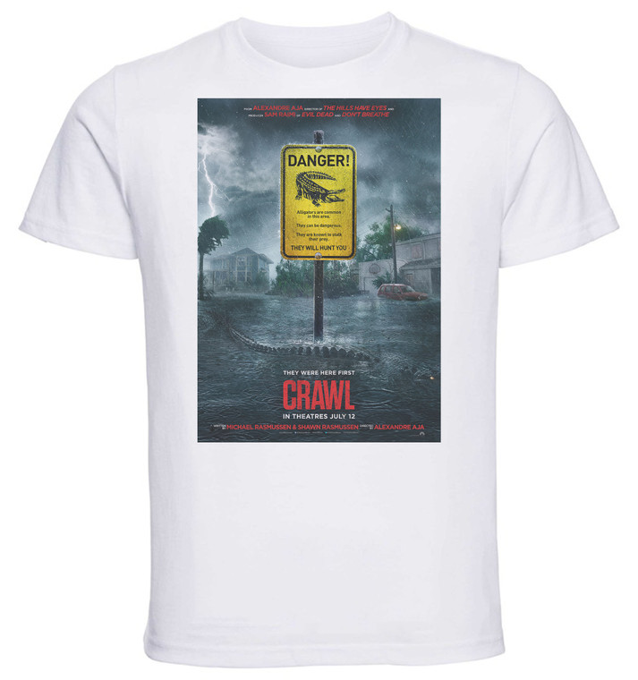 T-Shirt Unisex - White - Playbill - crawl - intrappolati variant 1