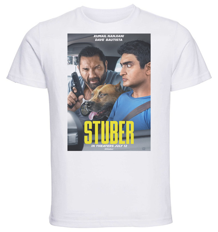 T-Shirt Unisex - White - Playbill - stuber - autista d'assalto variant 1