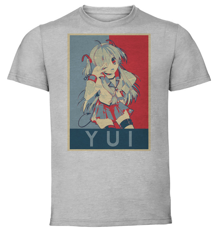 T-Shirt Unisex - Grey - Propaganda - Angel Beats - Yui