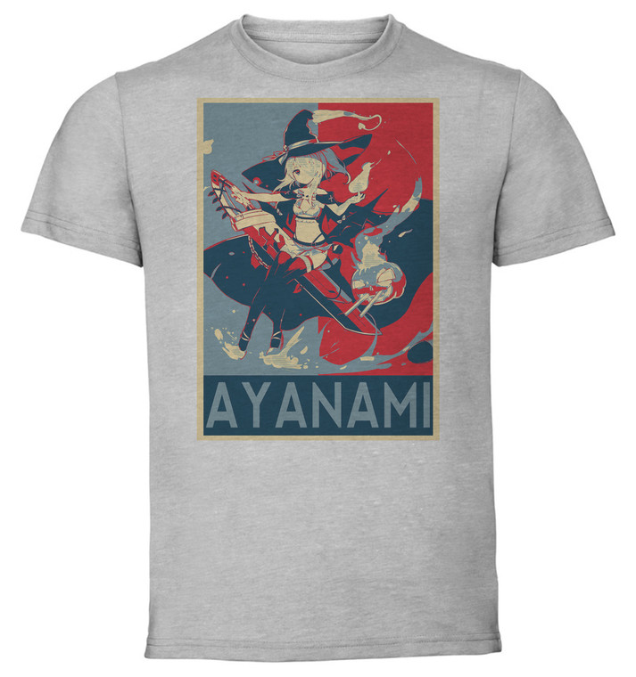 T-Shirt Unisex - Grey - Propaganda - Azur Lane - Ayanami Witch In Ambush