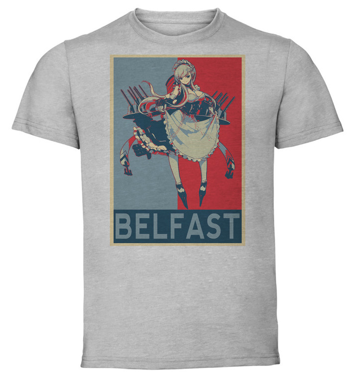 T-Shirt Unisex - Grey - Propaganda - Azur Lane - Belfast variant