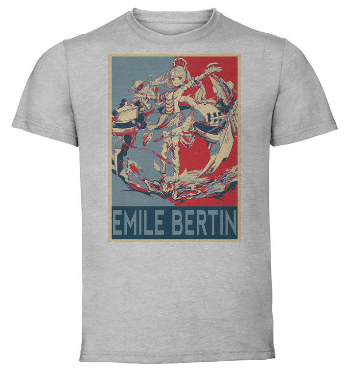 T-Shirt Unisex - Grey - Propaganda - Azur Lane - Emile Bertin Retrofit