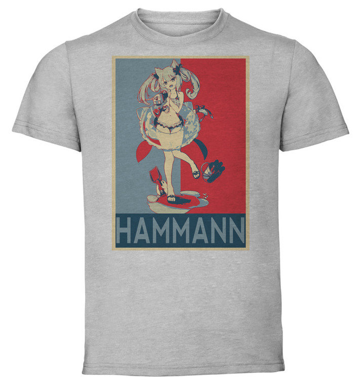 T-Shirt Unisex - Grey - Propaganda - Azur Lane - Hammann Rebellious Summer