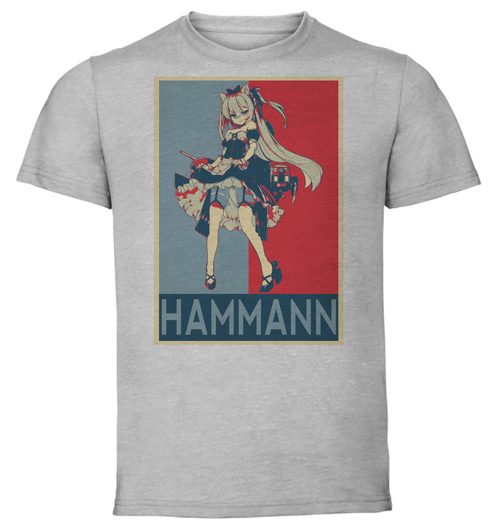 T-Shirt Unisex - Grey - Propaganda - Azur Lane - Hammann Retrofit