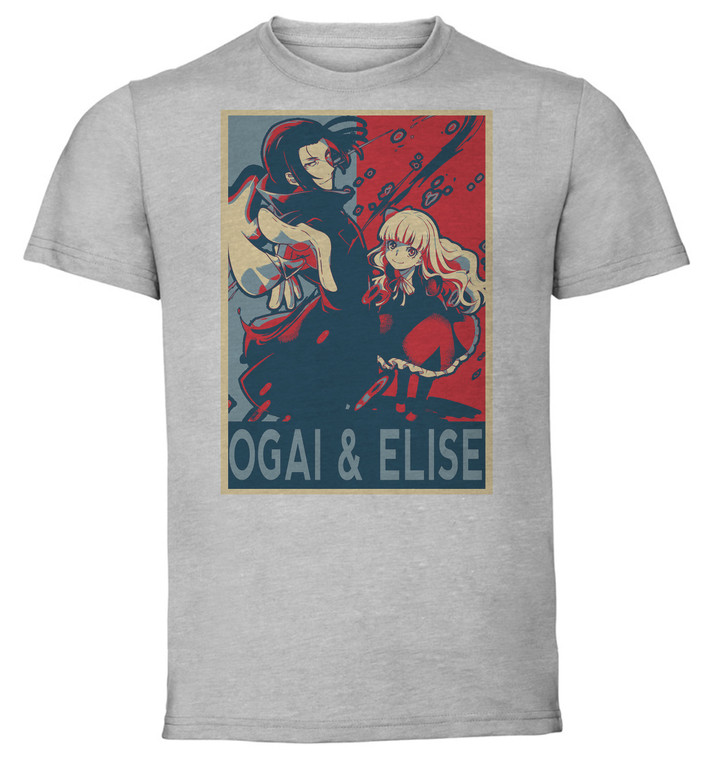 T-Shirt Unisex - Grey - Propaganda - Bungo Stray Dogs Ogai Mori & Elise