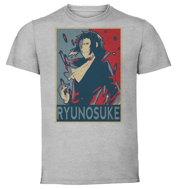 T-Shirt Unisex - Grey - Propaganda - Bungo Stray Dogs Ryunosuke Akutagawa