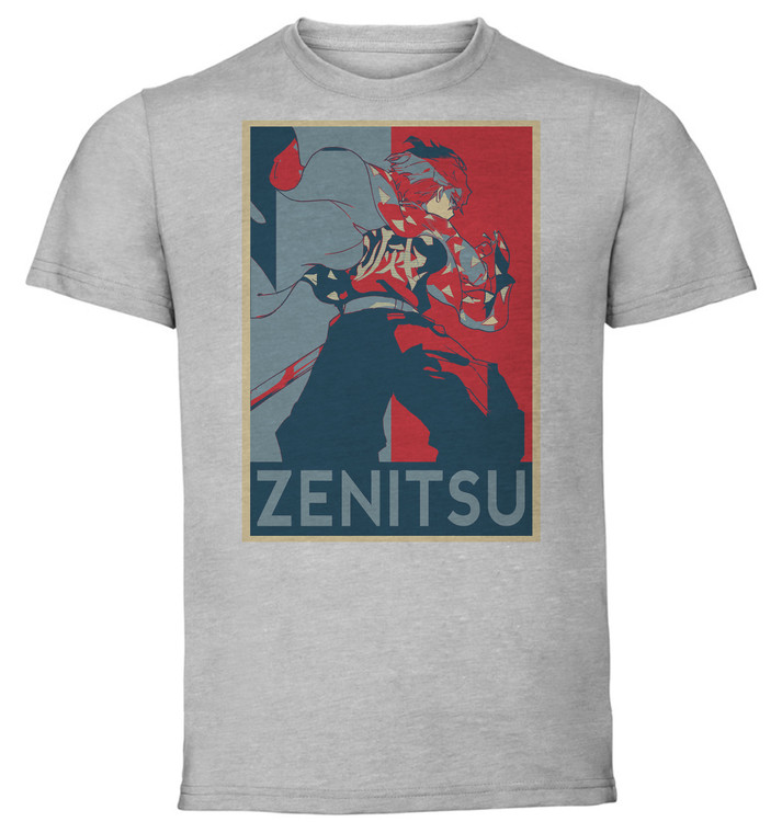 T-Shirt Unisex - Grey - Propaganda - Demon Slayer Zenitsu variant
