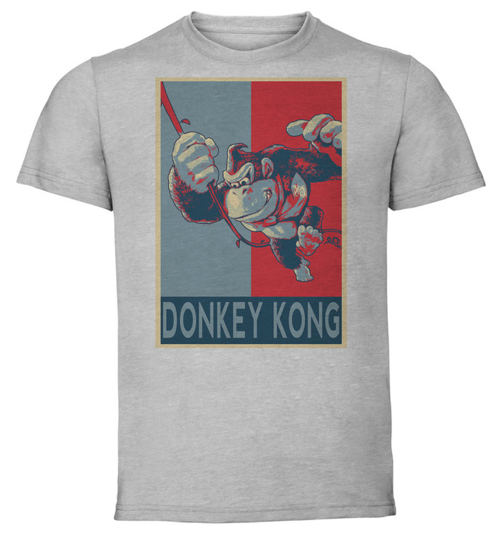 T-Shirt Unisex - Grey - Propaganda - Smash Bros - Donkey Kong