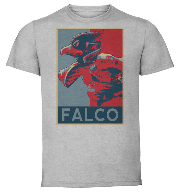 T-Shirt Unisex - Grey - Propaganda - Smash Bros Falco