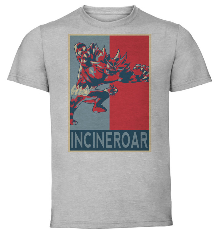 T-Shirt Unisex - Grey - Propaganda - Smash Bros Incineroar