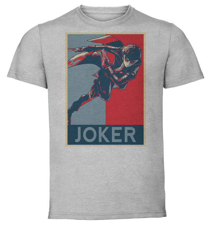 T-Shirt Unisex - Grey - Propaganda - Smash Bros Joker
