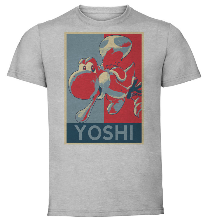 T-Shirt Unisex - Grey - Propaganda - Smash Bros Yoshi