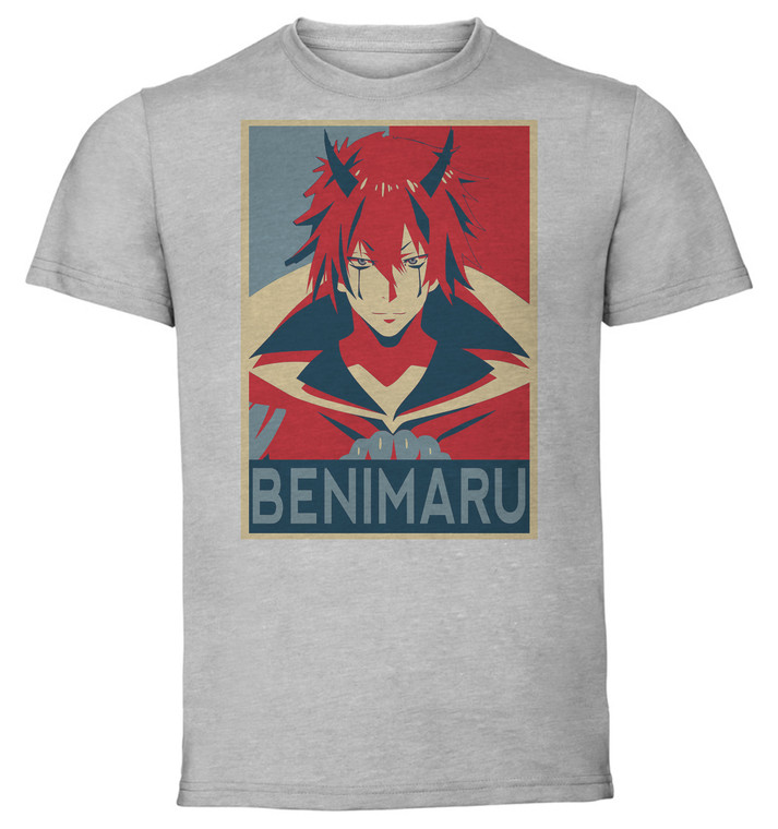 T-Shirt Unisex - Grey - Propaganda - Tensei Shitara That Time I Got Reincarnated as a Slime - Benimaru Variant