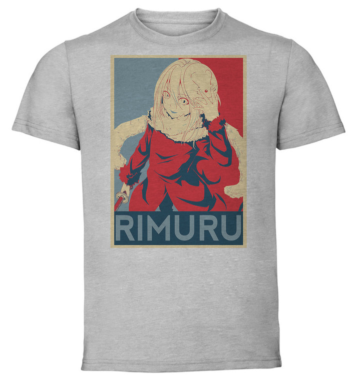 T-Shirt Unisex - Grey - Propaganda - Tensei Shitara That Time I Got Reincarnated as a Slime - Rimuru Tempest Variant