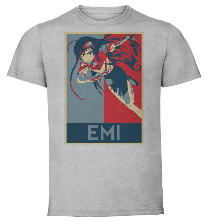 T-Shirt Unisex - Grey - Propaganda - The Devil is a Part-Timer - HATARAKU MAOU-SAMA - Emi Yusa