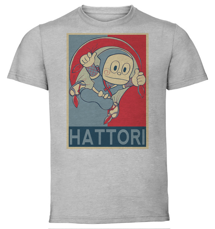 T-Shirt Unisex - Grey - Propaganda - Hattori Kun - Hattori