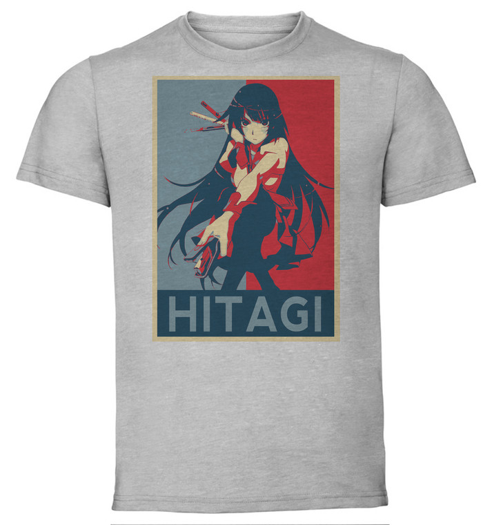 T-Shirt Unisex - Grey - Propaganda - Monogatari - Hitagi