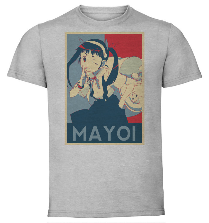 T-Shirt Unisex - Grey - Propaganda - Monogatari - Mayoi