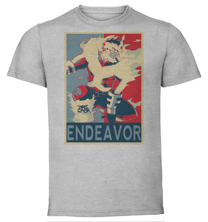 T-Shirt Unisex - Grey - Propaganda - My Hero Academia - Endeavor