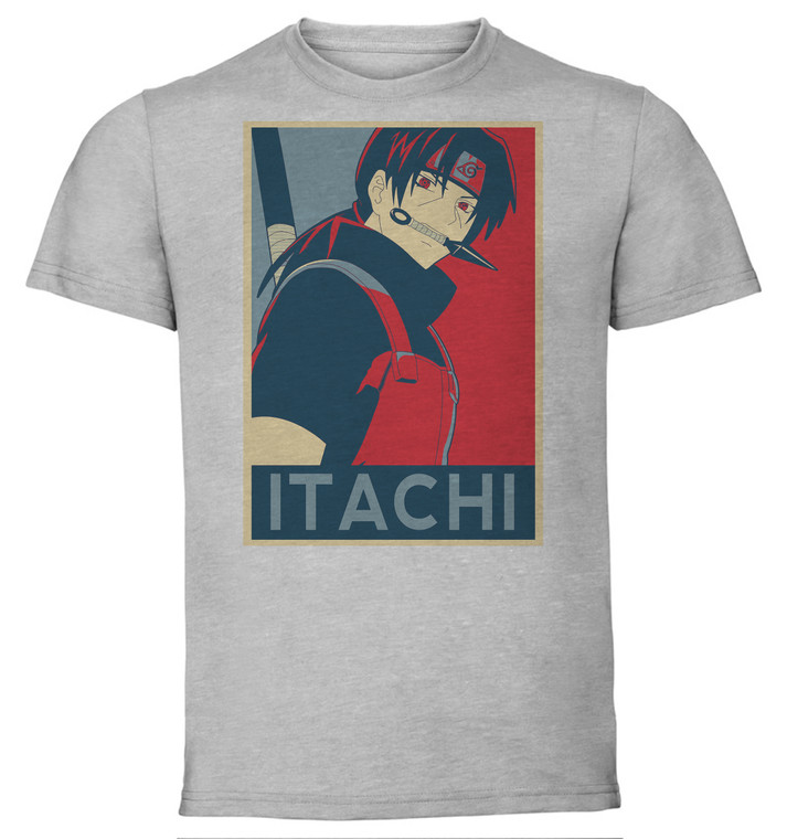 T-Shirt Unisex - Grey - Propaganda - Naruto - Itachi Variant