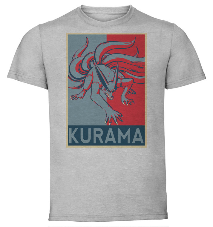 T-Shirt Unisex - Grey - Propaganda - Naruto - Kurama