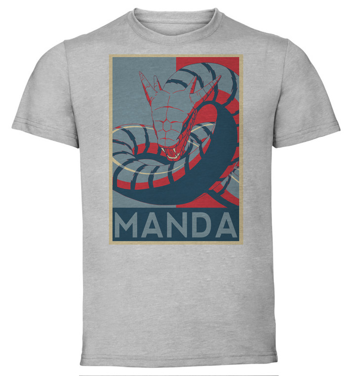 T-Shirt Unisex - Grey - Propaganda - Naruto - Manda