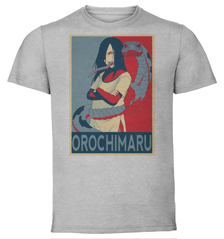 T-Shirt Unisex - Grey - Propaganda - Naruto - Orochimaru