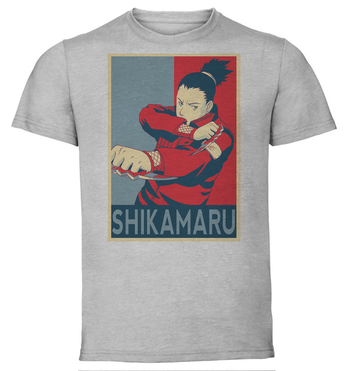 T-Shirt Unisex - Grey - Propaganda - Naruto - Shikamaru