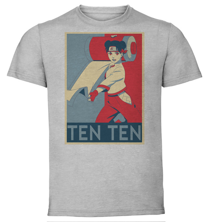 T-Shirt Unisex - Grey - Propaganda - Naruto - Ten Ten