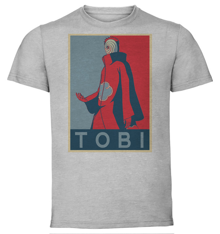T-Shirt Unisex - Grey - Propaganda - Naruto - Tobi