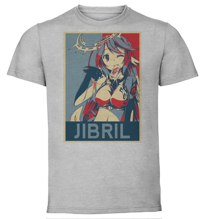 T-Shirt Unisex - Grey - Propaganda - No Game No Life - Jibril