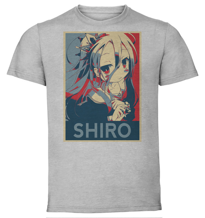 T-Shirt Unisex - Grey - Propaganda - No Game No Life - Shiro
