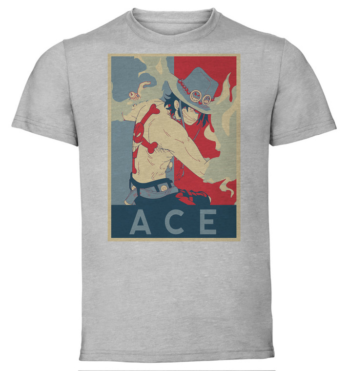 T-Shirt Unisex - Grey - Propaganda - One Piece - Ace
