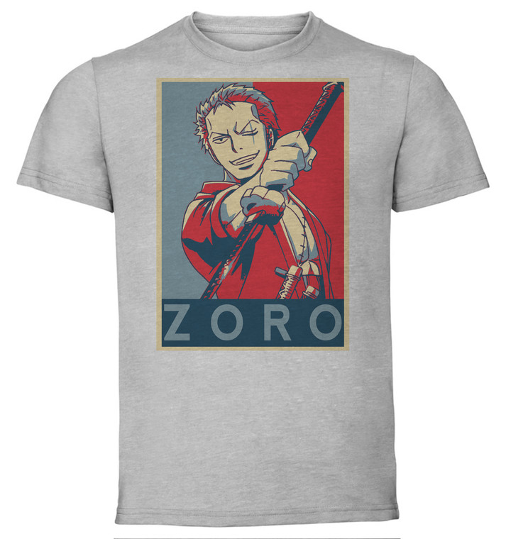 T-Shirt Unisex - Grey - Propaganda - One Piece - Zoro Variant 2