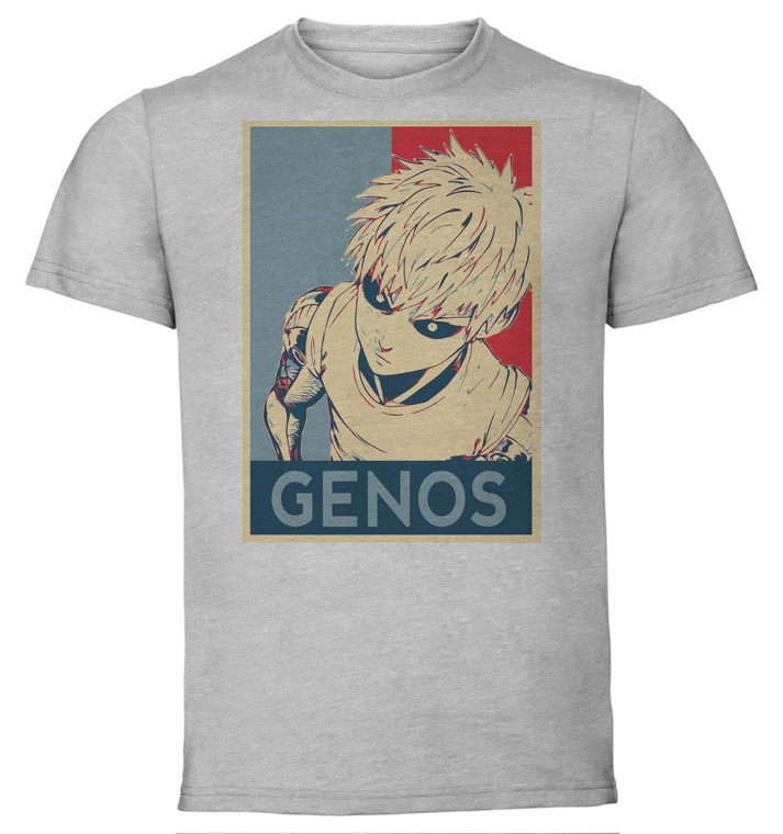 T-Shirt Unisex - Grey - Propaganda - One Punch Man - Genos