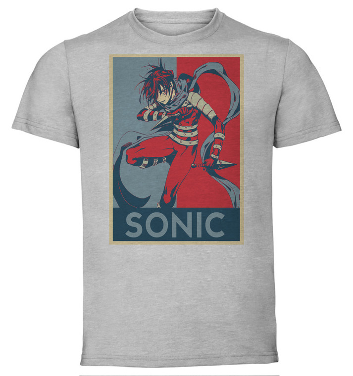 T-Shirt Unisex - Grey - Propaganda - One Punch Man - Sonic