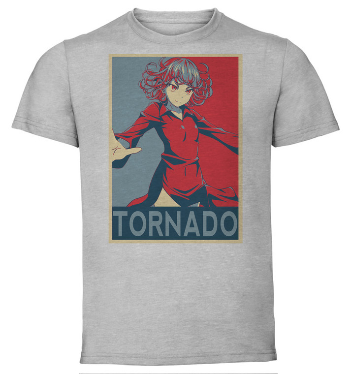 T-Shirt Unisex - Grey - Propaganda - One Punch Man - Tornado